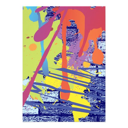 Graffiti Artist Bar Bat Mitzvah Invitation
