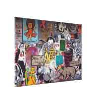 Graffiti, Berlin, Germany Stretched Canvas Prints
