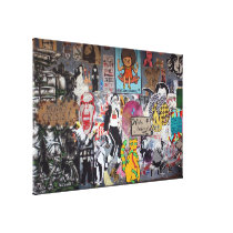 Graffiti, Berlin, Germany Canvas Print