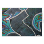 Graffiti, Berlin, Germany Card
