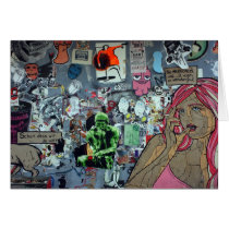 Graffiti, Berlin, Germany Greeting Card