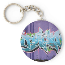 Graffiti, Berlin, Germany Keychain