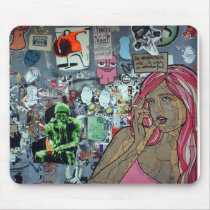 Graffiti, Berlin, Germany Mouse Mat