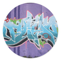 Graffiti, Berlin, Germany Round Stickers