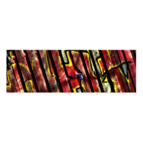 Graffiti Bookmark Business Card Template