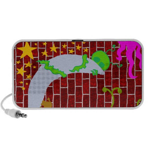 Graffiti Brick Wall Portable Speakers