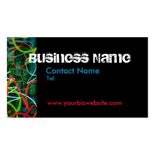 Graffiti Business Card (front side)