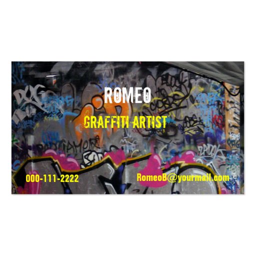 Graffiti Business Card