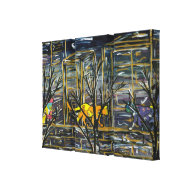 Graffiti Cats Triptych wrappedcanvas