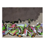 Graffiti - City in Plaid Print