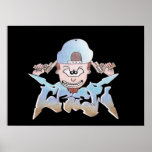 GRAFFITI CREW CARTOON print/poster