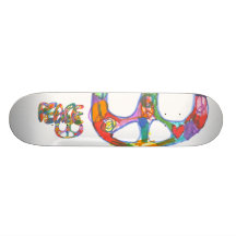 Graffiti Design Peace Skateboard