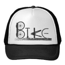 Graffiti from Bike Parts with Tire Tracks Hats
