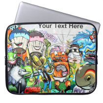 Graffiti Fun laptop sleeves