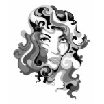Graffiti girl women's t-shirt