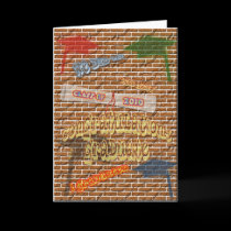 Graffiti Graduation Card cards