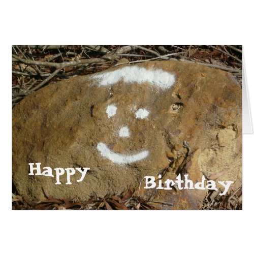 Graffiti Happy Face Birthday Card