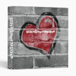 Graffiti Heart 1" Photo Album Binders