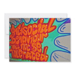 Graffiti in a subway Invitation