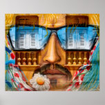Graffiti in Olinda, Pernambuco, Brazil Poster