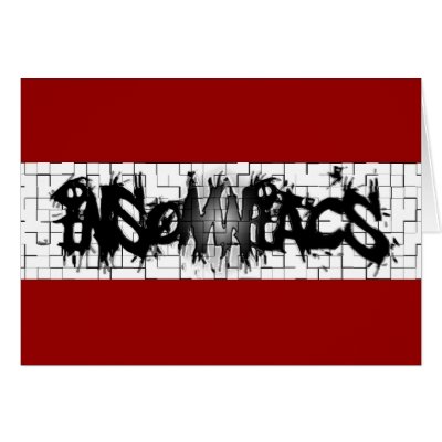 Graffiti Insomniacs Collage Card by Insomniacs
