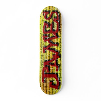 Graffiti James Skateboard by darshe40