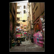 Graffiti lane, Melbourne cards