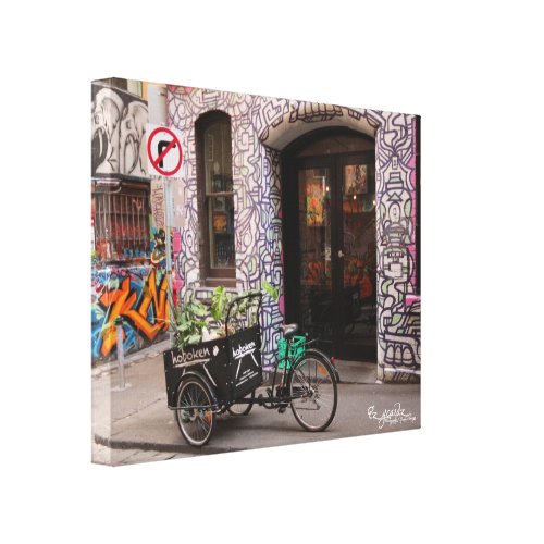 Graffiti Laneway Wrapped Canvas Print