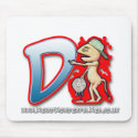 Graffiti Letter D mouse mat mousepads by WeirdWonderfulWeb Graffiti Letter D mouse mat mousepads