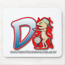 Graffiti Letter D mouse mat mousepads by WeirdWonderfulWeb Graffiti Letter D mouse mat mousepads