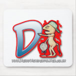 Graffiti Letter D mouse mat mousepads