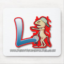 Graffiti Letter L mouse mat mousepads by WeirdWonderfulWeb Graffiti Letter L mouse mat mousepads