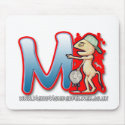 Graffiti Letter M mouse mat mousepads by WeirdWonderfulWeb Graffiti Letter M mouse mat mousepads