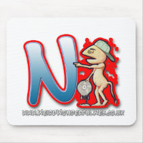 Graffiti Letter N mouse mat mousepads by WeirdWonderfulWeb Graffiti Letter N mouse mat mousepads