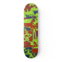 Graffiti-Lime Skateboard