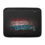 Graffiti; Luxembourg Flag MacBook Sleeves
