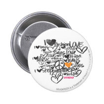 Graffiti Orange buttons