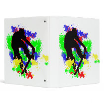 Graffiti Paint Splotches Skateboard binders