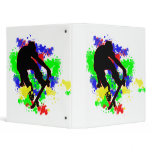 Graffiti Paint Splotches Skater Binders
