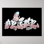 GRAFFITI PEICE CARTOON print/poster