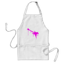 Graffiti Pink Guitar - Emo Alternative Grunge Rock aprons by RAWRoutloud Graffiti Pink Guitar - Emo Alternative Grunge Rock aprons