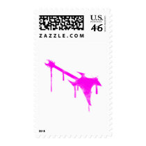 Graffiti Pink Guitar - Emo Alternative Grunge Rock postage by RAWRoutloud Graffiti Pink Guitar - Emo Alternative Grunge Rock postage