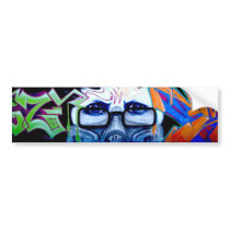 Graffiti Portrait Bumper Sticker bumper stickers