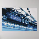 Graffiti poster, Sky isthe limits, Wuppertal, DE