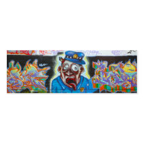 Graffiti profile card business cards