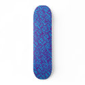 Graffiti Skateboard Purple & Blue NY Outline Cap