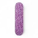 Graffiti Skateboard Purple & White NY Outline Cap