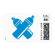 Graffiti sprayer postage stamps