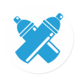 Graffiti sprayer stickers