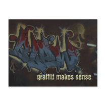 Graffiti street art - postcard template